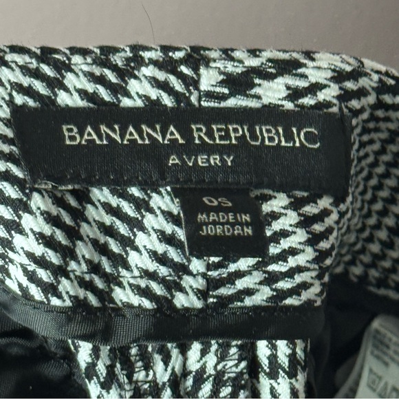 Banana Republic Houndstooth Avery Pants 0S 0 Short (493032) - Picture 9 of 11
